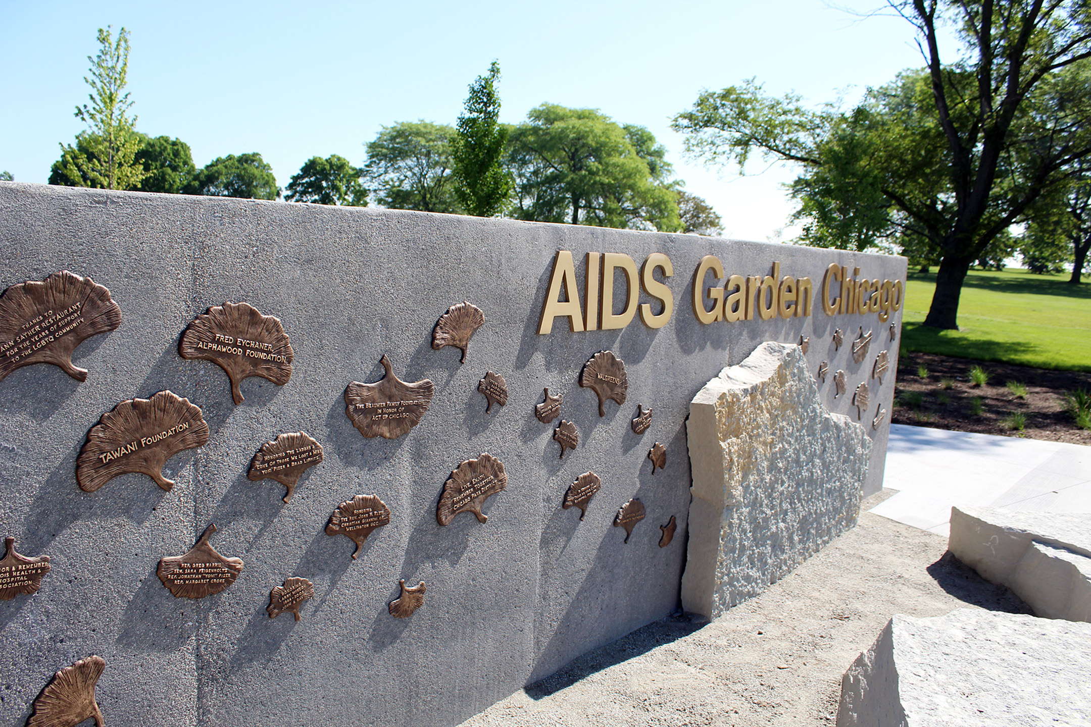 AIDS Garden Chicago gate