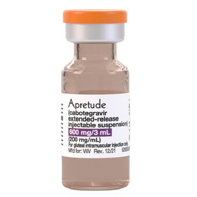 vial of the long-acting injectable PrEP medication Apretude