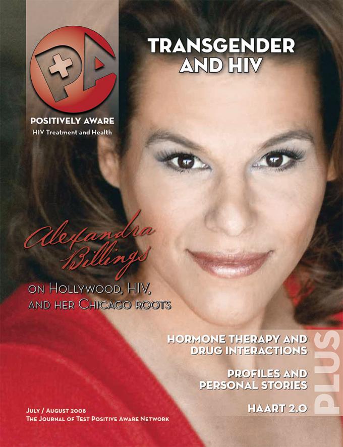 Alexandra Billings on the cover of the July+August 2008 issue