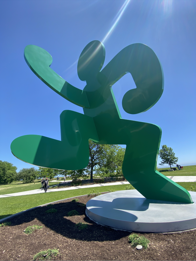 Keith Haring sculpture