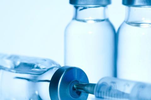 Needle syringe and vials