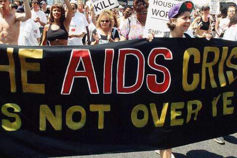 The AIDS Crisis is not over yet demonstration